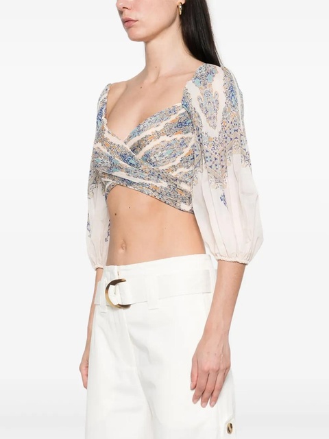 ZIMMERMANN pleated top - Neutrals - zdjęcie produktu nr 2