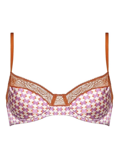 ERES Stéréo padded geometric-print bra - Brown - zdjęcie produktu nr 2