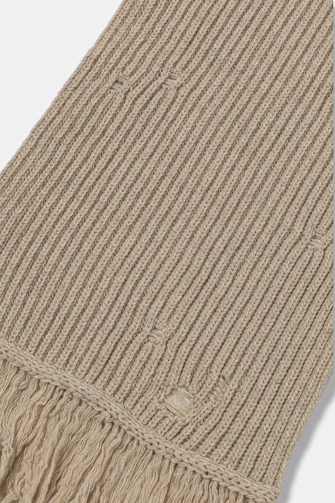 MM6 Maison Margiela szalik wełniany damski kolor beżowy gładki S52TE0056.M13138.806M - zdjęcie produktu nr 2