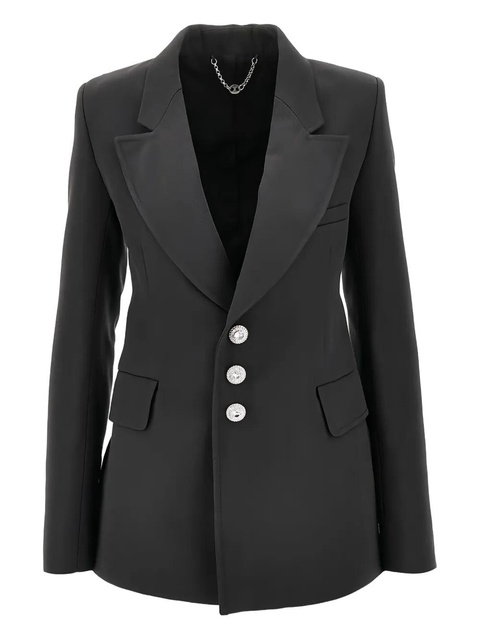Rabanne embellished-button single-breasted blazer - Grey - zdjęcie produktu nr 1