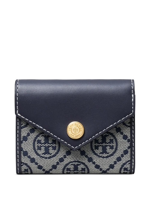 Tory Burch T-monogram envelope wallet - Blue - zdjęcie produktu nr 1