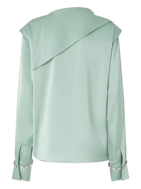 PINKO draped embellished-cuff top - Grey - zdjęcie produktu nr 1