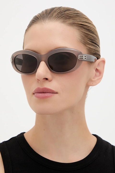 Balenciaga okulary przeciwsłoneczne damskie kolor szary BB0431S - zdjęcie produktu nr 1
