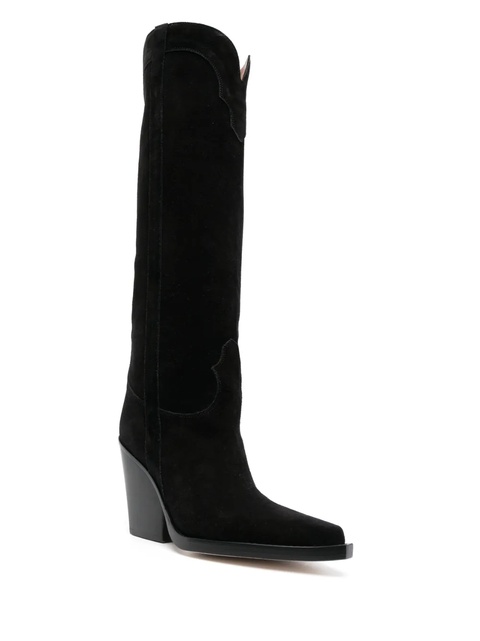 Paris Texas suede knee-high 90mm boots - Black - zdjęcie produktu nr 1