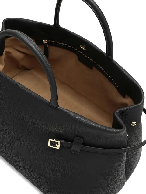 Manu Atelier buckle-fastening leather tote bag - Black - zdjęcie produktu nr 2