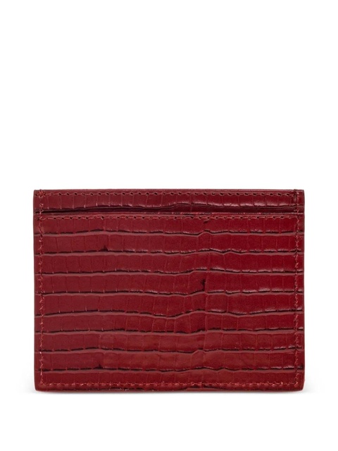 Vivienne Westwood metallic-orb leather cardholder - Red - zdjęcie produktu nr 1