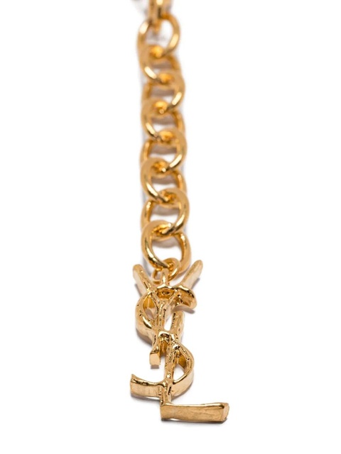 Saint Laurent chain-link logo necklace - Gold - zdjęcie produktu nr 2
