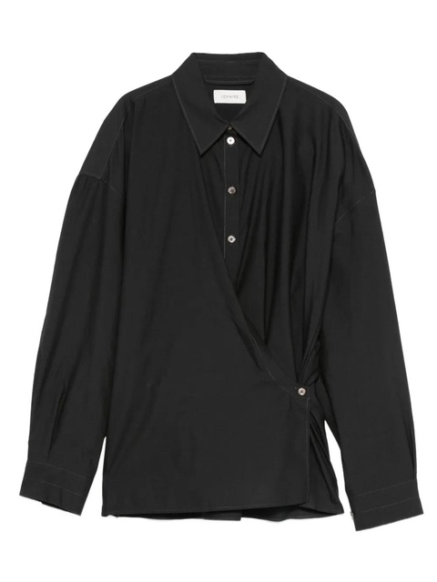 LEMAIRE silk-blend shirt - Black - zdjęcie produktu nr 1