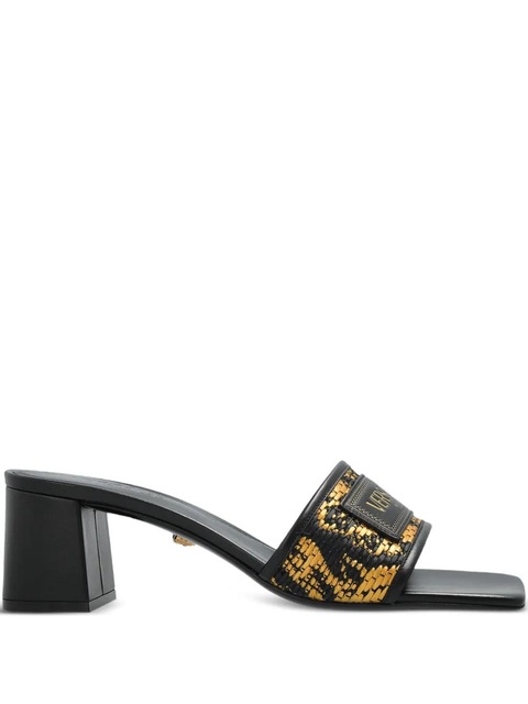 Versace 55mm Theia Barocco mules - Black - zdjęcie produktu nr 1