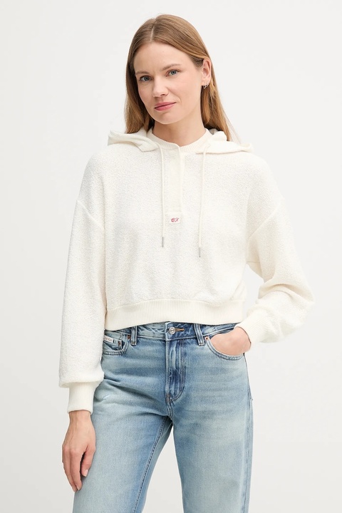 Calvin Klein Jeans sweter damska kolor beżowy lekki LV047C915G - zdjęcie produktu nr 1