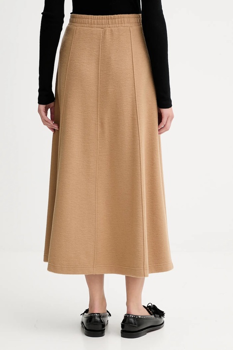 Weekend Max Mara spódnica z dodatkiem wełny CIRCEO kolor zielony midi rozkloszowana 2525776022600 - zdjęcie produktu nr 1