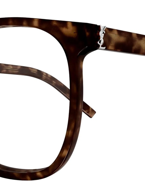 Saint Laurent Eyewear round-frame glasses - Brown - zdjęcie produktu nr 2