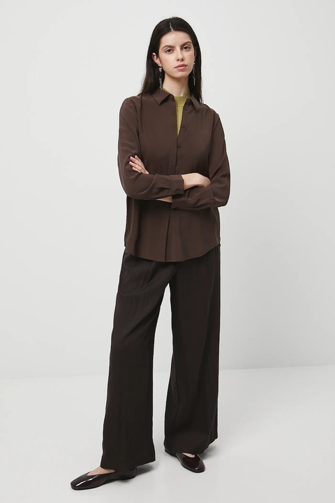 Medicine koszula damska kolor brązowy - zdjęcie produktu nr 1