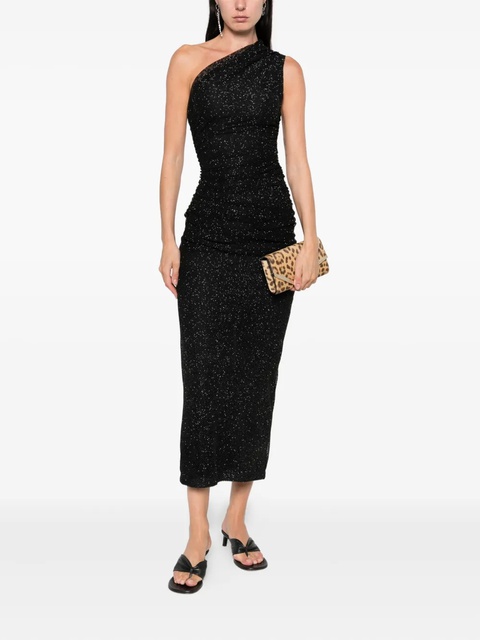 Maje one-shoulder rhinestone-embellished dress - Black - zdjęcie produktu nr 2