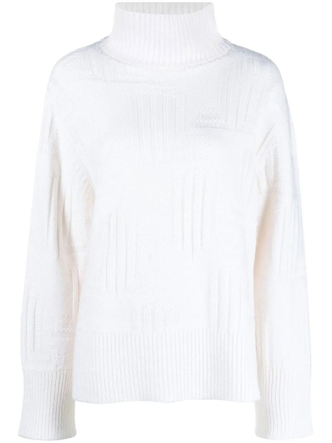 Lanvin funnel-neck knitted jumper - White - zdjęcie produktu nr 1
