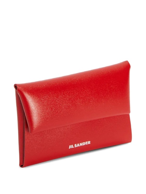 Jil Sander folded card holder - Red - zdjęcie produktu nr 2
