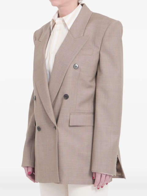 Saint Laurent wool double-breasted jacket - Neutrals - zdjęcie produktu nr 1