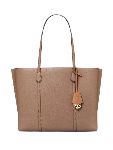 Tory Burch leather logo-print tote bag - Brown - zdjęcie produktu nr 1