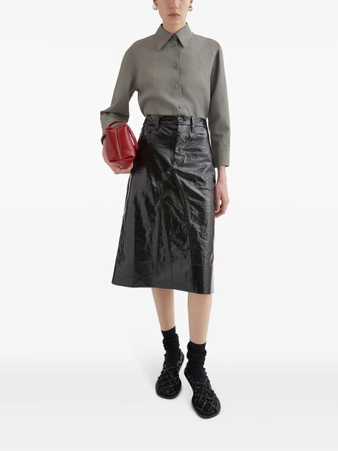 Jil Sander curved hem shirt - Grey - zdjęcie produktu nr 2