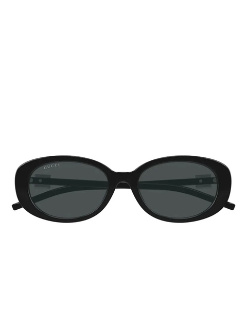 Gucci Eyewear oval-frame sunglasses - Black - zdjęcie produktu nr 1