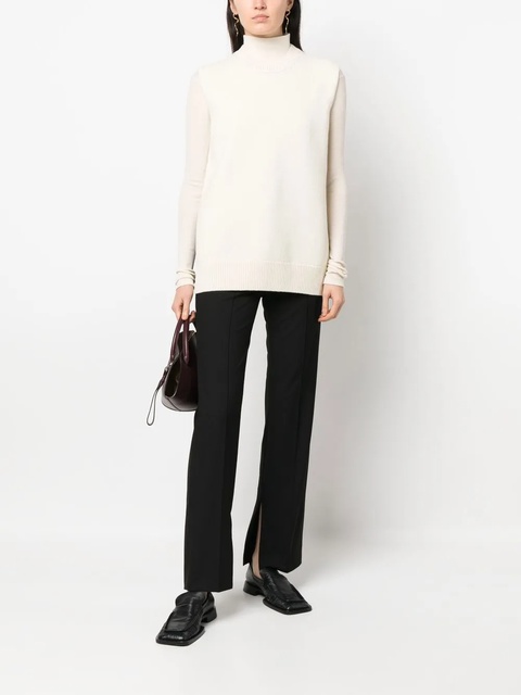 Jil Sander cashmere wool blend knit vest - White - zdjęcie produktu nr 2