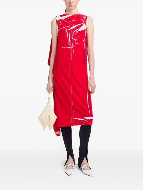 Proenza Schouler Ondine midi dress - Red - zdjęcie produktu nr 2