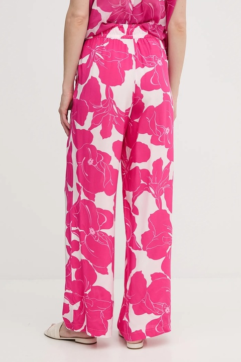 Marc Aurel spodnie damskie kolor różowy szerokie high waist 1688-1005-24795 - zdjęcie produktu nr 2