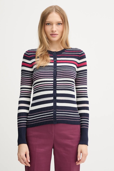 United Colors of Benetton kardigan damski kolor granatowy lekki 1E3RE502D - zdjęcie produktu nr 1