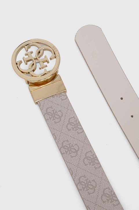 Guess pasek dwustronny NOELLE damski kolor biały BW9166 P4235 - zdjęcie produktu nr 2