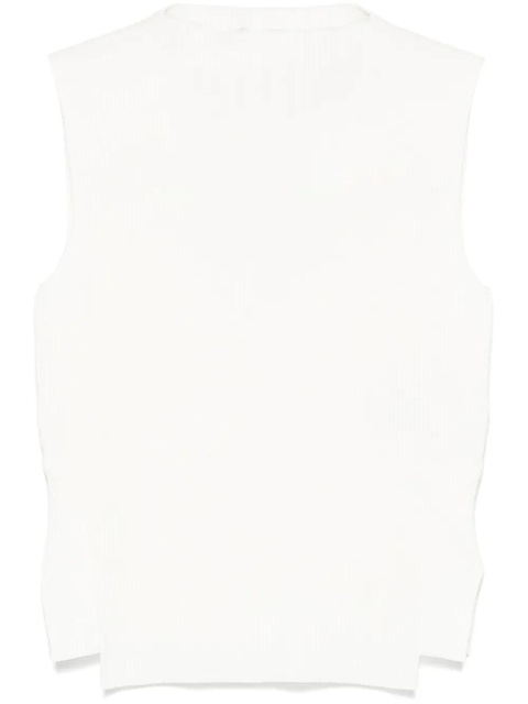 Victoria Beckham ribbed tank top - White - zdjęcie produktu nr 1