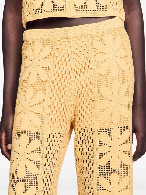 SANDRO embroidery trousers - Yellow - zdjęcie produktu nr 2