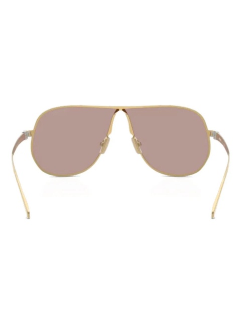 Miu Miu Eyewear geometric-frame sunglasses - Gold - zdjęcie produktu nr 2