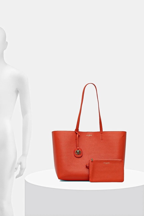 Kurt Geiger London torebka skórzana kolor pomarańczowy 3601491109 - zdjęcie produktu nr 2