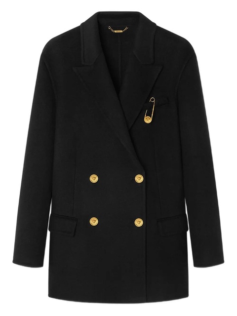 Versace double-breasted coat - Black - zdjęcie produktu nr 1
