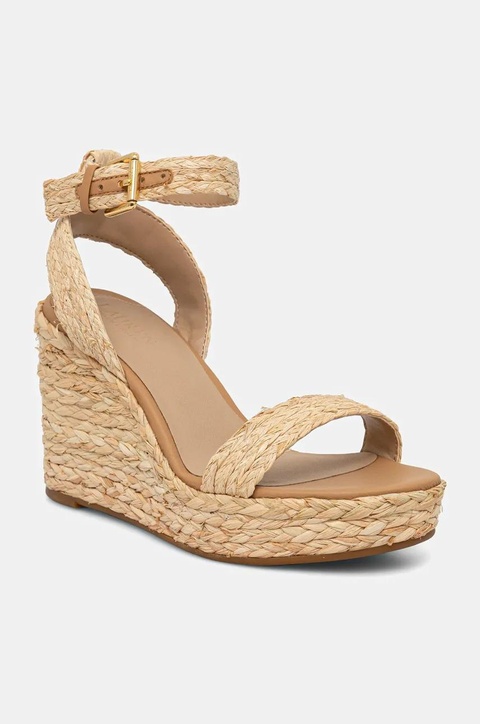Lauren Ralph Lauren sandały Hilarie IV kolor beżowy na koturnie 802966869001 - zdjęcie produktu nr 1