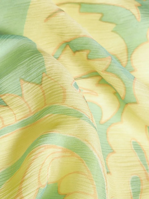 ETRO graphic-print silk dress - Green - zdjęcie produktu nr 2