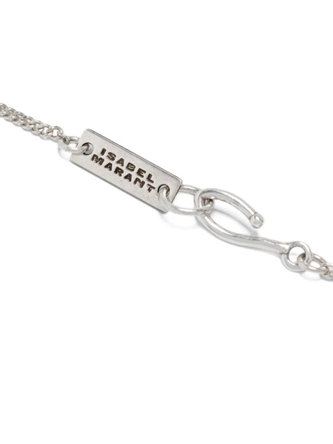 ISABEL MARANT brass chain pendant necklace - Silver - zdjęcie produktu nr 2