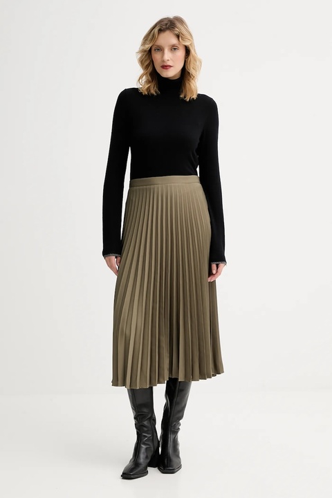 Marc O'Polo spódnica kolor zielony midi rozkloszowana 5000007059 - zdjęcie produktu nr 2