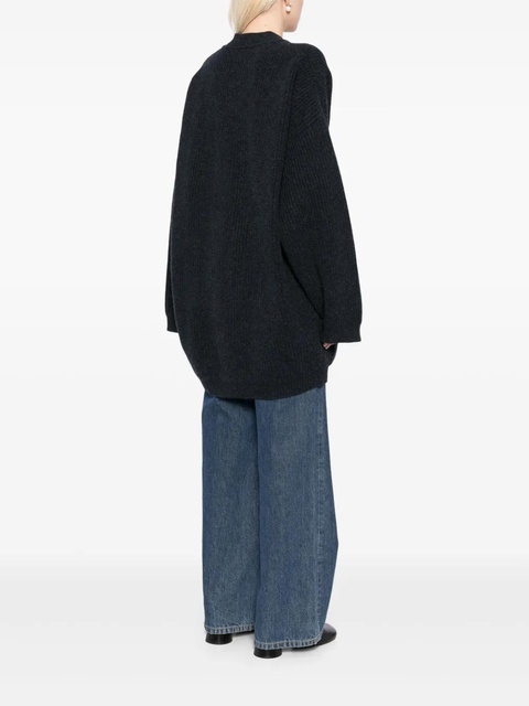 LEMAIRE felted cardi-coat - Blue - zdjęcie produktu nr 2
