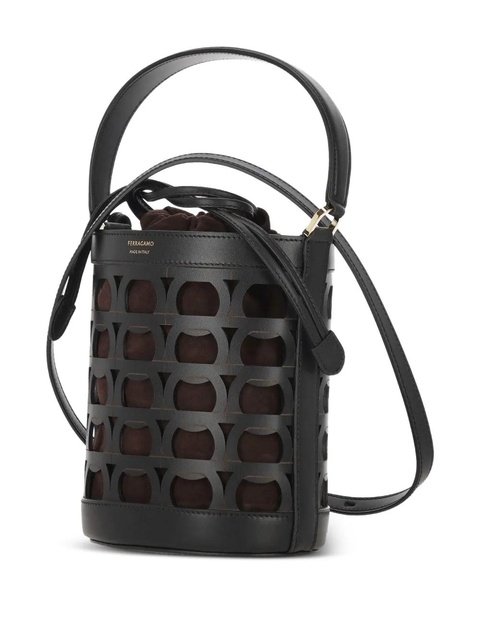 Ferragamo cut-out bucket bag - Black - zdjęcie produktu nr 2