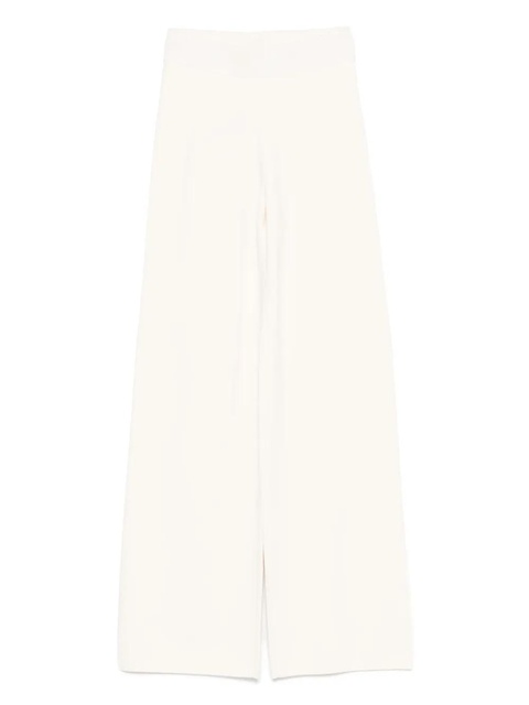 Max Mara elasticated-waist palazzo trousers - White - zdjęcie produktu nr 1