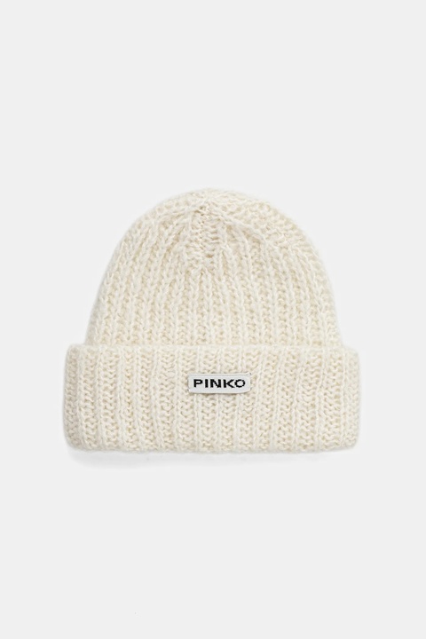 Pinko czapka z wełną kolor biały 105989 A2Z2 - zdjęcie produktu nr 1