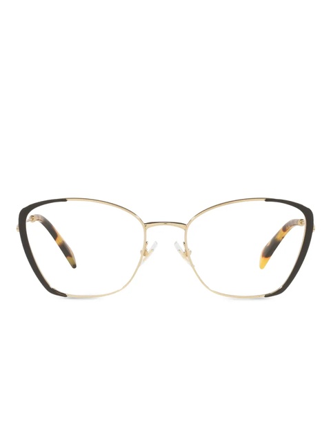 Miu Miu Eyewear cat-eye glasses - Gold - zdjęcie produktu nr 1