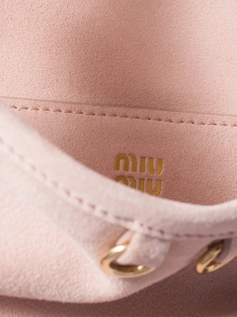 Miu Miu tassel-embellished leather tote bag - Pink - zdjęcie produktu nr 2