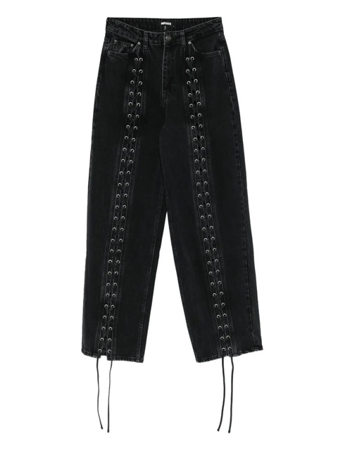 ROTATE BIRGER CHRISTENSEN laced jeans - Black - zdjęcie produktu nr 1