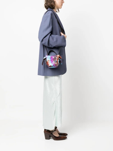 Acne Studios tie-dye knotted tote bag - Brown - zdjęcie produktu nr 2