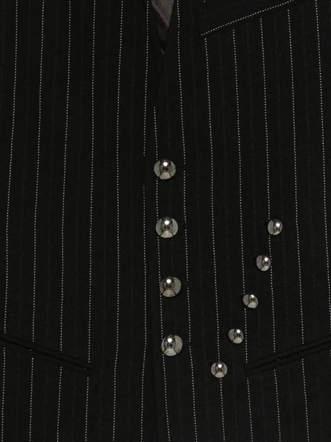 ISABEL MARANT pinstripe buttoned waistcoat - Black - zdjęcie produktu nr 2