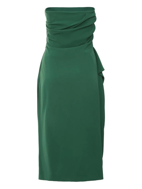 Max Mara Acceso ruffle-details midi dress - Green - zdjęcie produktu nr 2