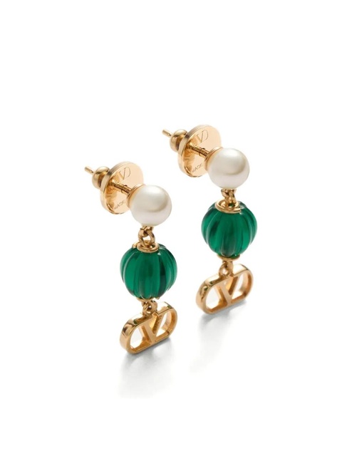 Valentino Garavani VLogo Signature drop earrings - Gold - zdjęcie produktu nr 2