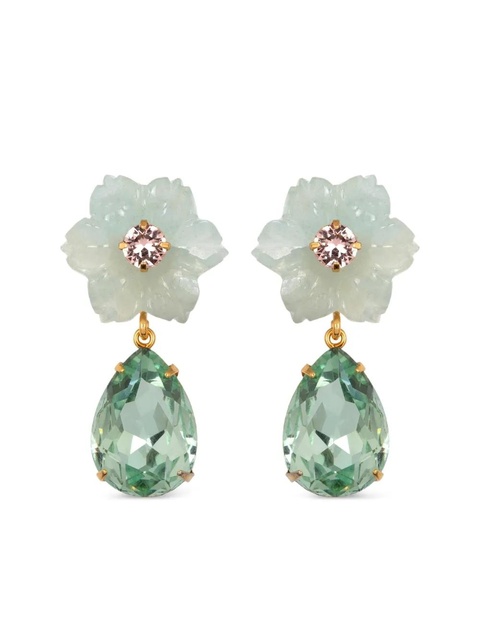 Jennifer Behr Juna flower-drop earrings - Gold - zdjęcie produktu nr 1